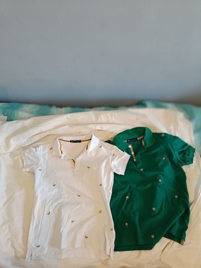 Lotto 2 Polo Ragazzo 13-14 Anni Ricamati