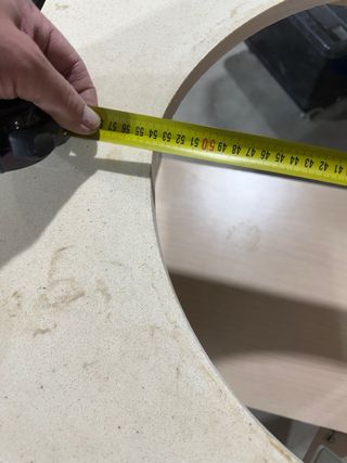 Mueble de baño madera y cristal