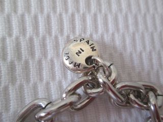 COLLAR PLATA CON MONEDA GRANDE ENVEJECIDA