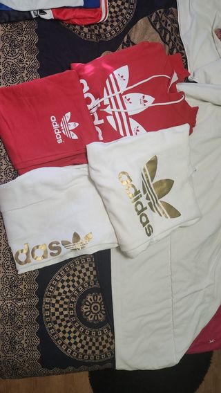 Conjunto Adidas Rojo y Blanco