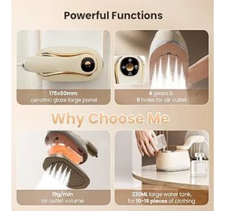 Plancha de Vapor Portátil Eléctrica