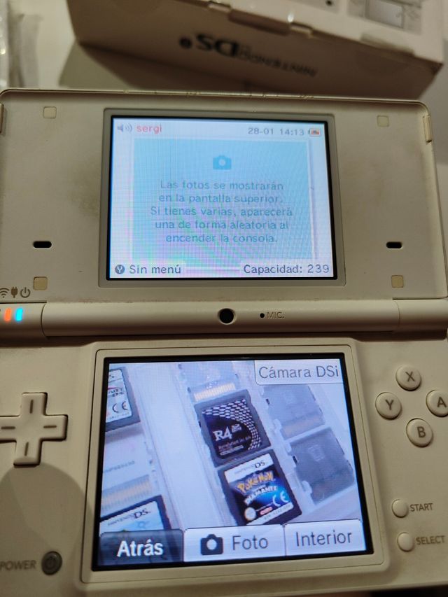 Nintendo DS Blanca Completa con Caja y Manuales