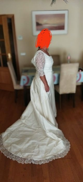 Vestido de Novia Blanco hecho a mano 