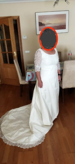 Vestido de Novia Blanco hecho a mano 