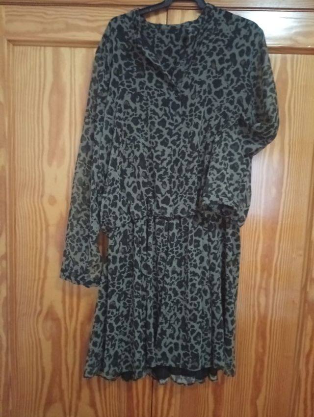 Vestido animal print talla única
