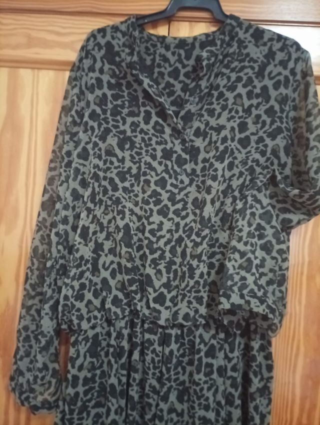 Vestido animal print talla única