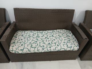 Conjunto Sofás Jardín Rattan 1 y 2 Plazas