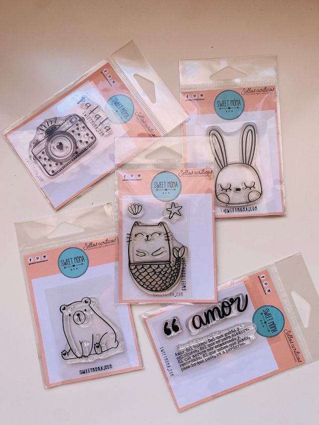 Lote Sellos Acrílicos Sweet Moma