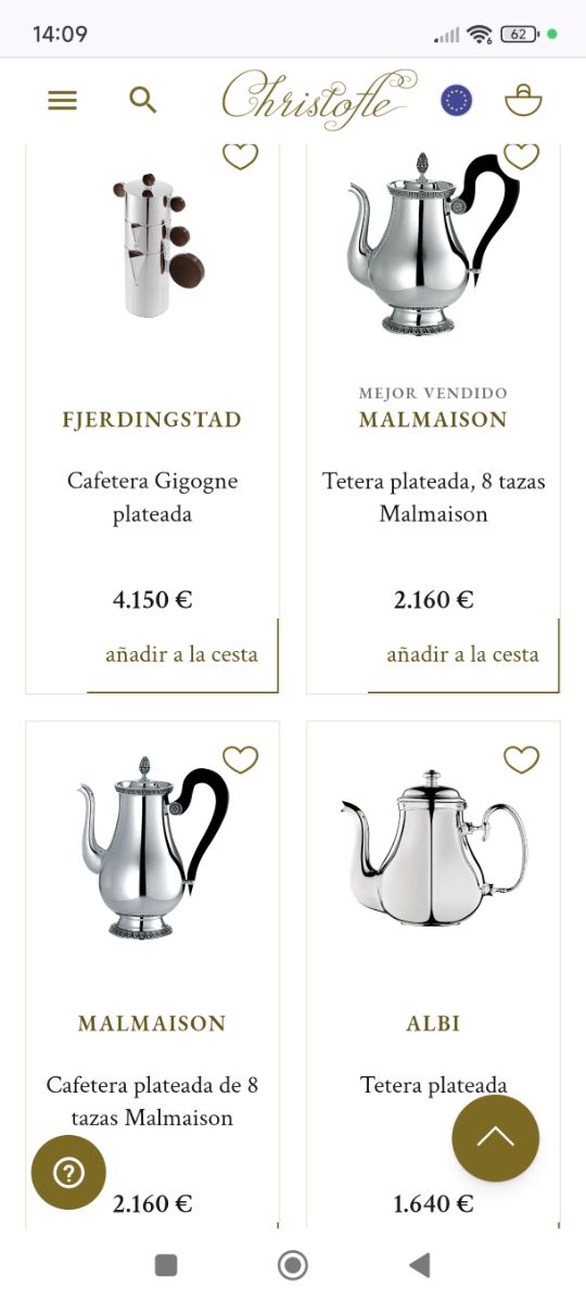 Juego de café y té Christofle