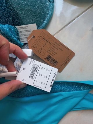Costume bikini blu/azzurro nuovo