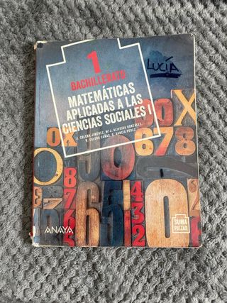 Matemáticas aplicadas a las ciencias sociales
