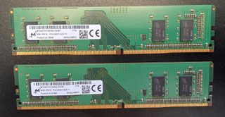 2 DIMMs 4GB Memoria RAM DDR4