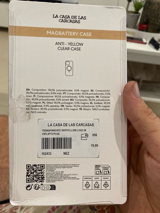 Funda iPhone 15 Plus Transparente