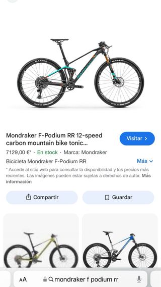  Mondraker F-Podium RR completa Carbono