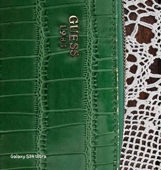 Portafoglio Guess Verde Coccodrillo