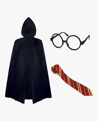 Accesorios Harry Potter: Capa, Gafas y Corbata 