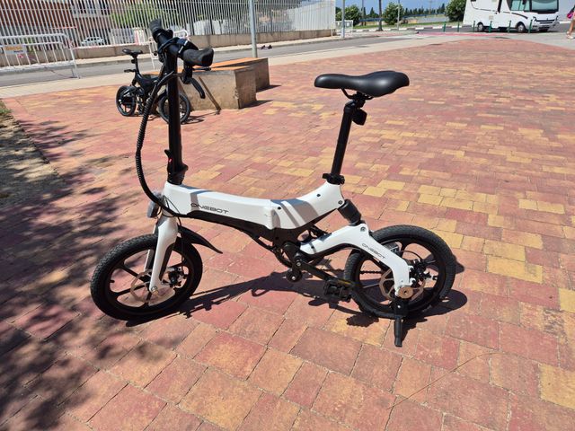 Bicicleta eléctrica plegable Onebot S6 Blanca