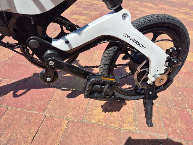 Bicicleta eléctrica plegable Onebot S6 Blanca