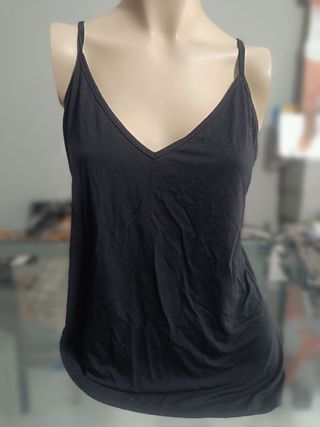 Camiseta(M)  tirantes encaje espalda