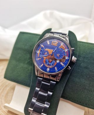 Reloj de hombre NUEVO Azul y Plateado