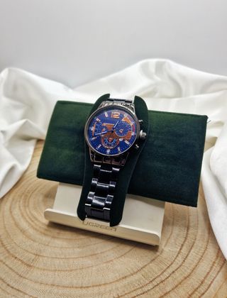 Reloj de hombre NUEVO Azul y Plateado