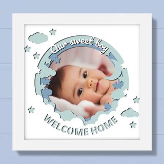 Cuadro personalizado bebé niño nacimiento