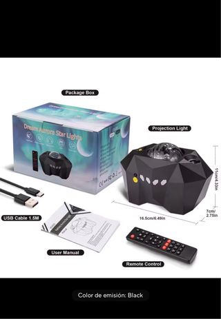 Proyector de luces de estrellas Aurora . blu