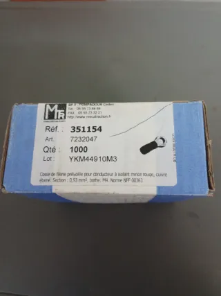 Faston Mecatraction 51181-2 Rojo 1000uds