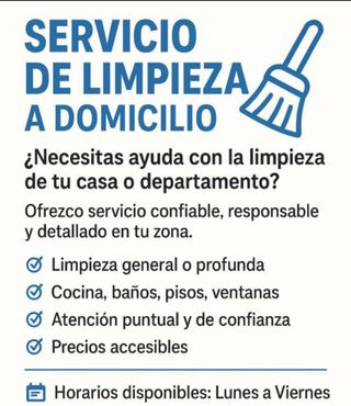 Busco trabajo!!! Muy responsable!