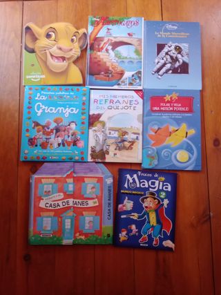 CUENTOS DISNEY Y VARIADOS LOTE DE 8 LIBROS