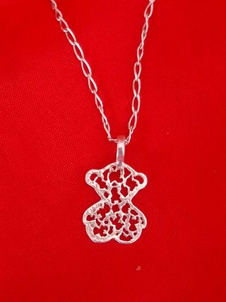 Collar Plata Ley 925 Oso