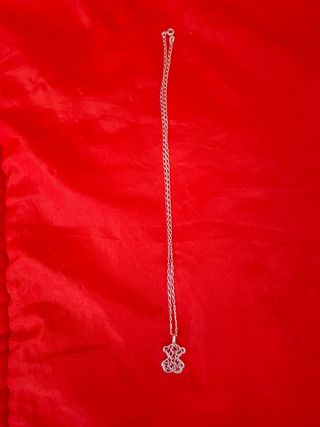 Collar Plata Ley 925 Oso