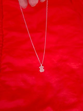 Collar Plata Ley 925 Oso