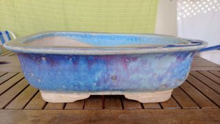 Maceta Bonsái Cerámica Azul/Morado 35.7x27x10.6