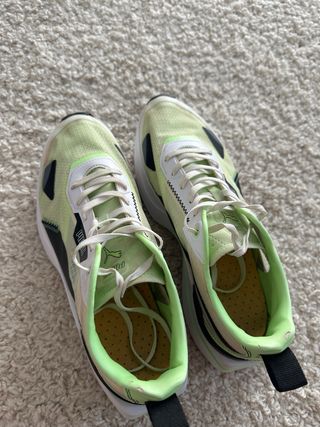 Zapatillas Puma Mujer Verde y Blanco