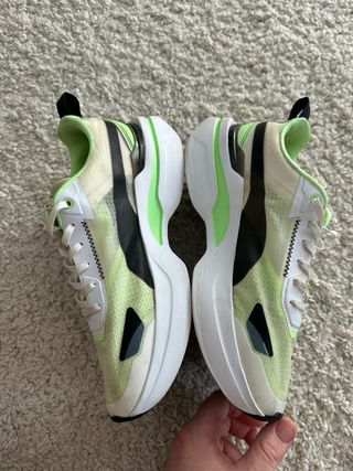 Zapatillas Puma Mujer Verde y Blanco