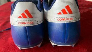 Botas de fútbol Adidas azules talla 44