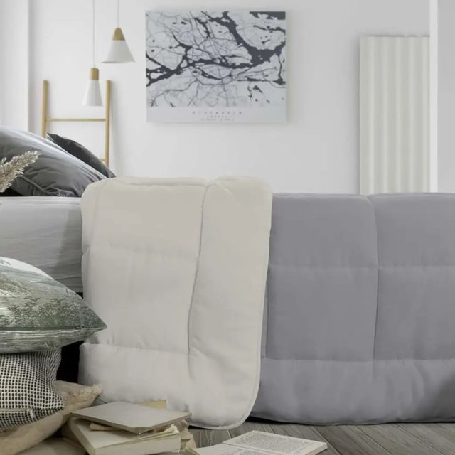 Edredón Nórdico Reversible Gris Icelands