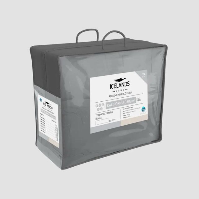 Edredón Nórdico Reversible Gris Icelands