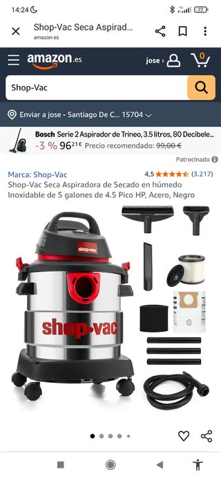 Alquiler Lijadora Jirafa + Aspirador