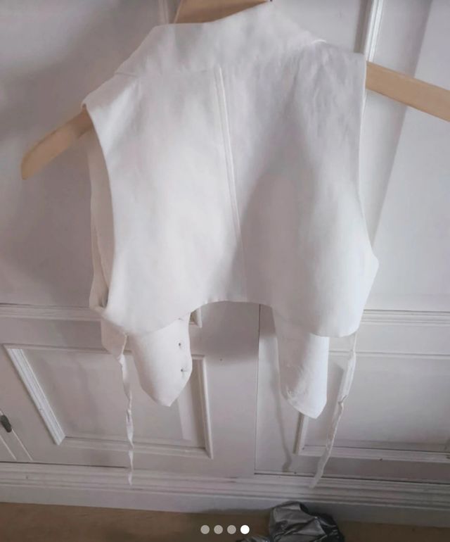 Chaleco Zara Blanco
