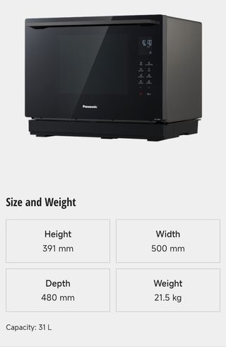 Horno Microondas Panasonic.
5 en 1 - 1300W