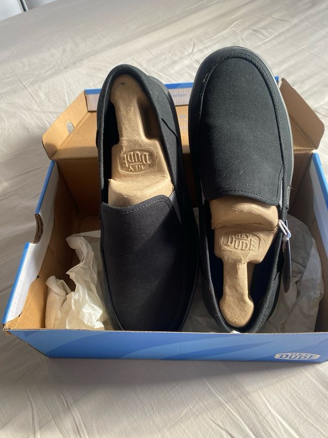 Zapatos Hey Dude Sunapee Negro Talla 43