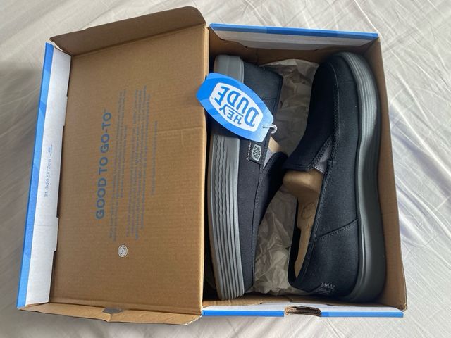 Zapatos Hey Dude Sunapee Negro Talla 43