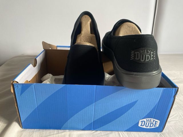 Zapatos Hey Dude Sunapee Negro Talla 43