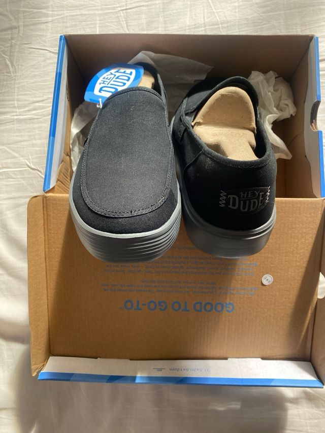Zapatos Hey Dude Sunapee Negro Talla 43