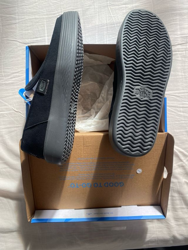 Zapatos Hey Dude Sunapee Negro Talla 43