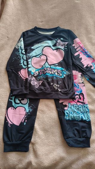 Conjunto treino menina 8 anos