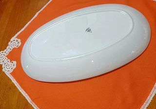 Gran fuente bogavante porcelana años 60/70