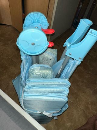 Cuna de viaje Asalvo Baby azul